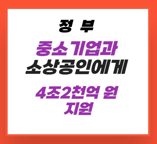중소기업 소상공인 지원