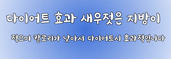 다이어트 효과 새우젓은 지방이 적으며 칼로리가 낮아서 다이어트시 효과적입니다