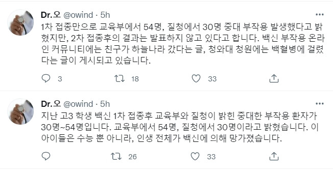  의사가 알려주는 백신의 현실