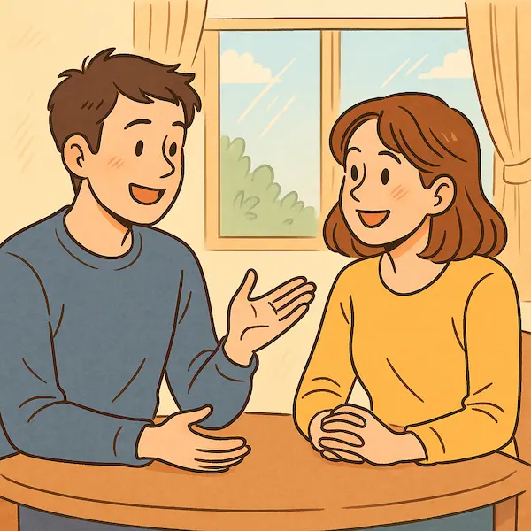 대화하는 이미지