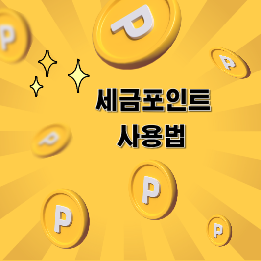  세금포인트 사용법 및 할인 쇼핑몰 알아보기