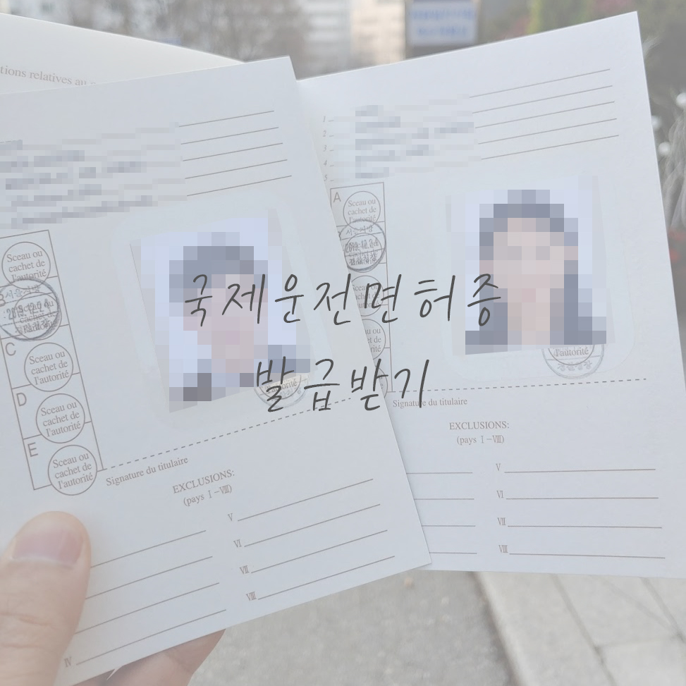  국제운전면혀증 발급 받기, 신청서 양식  위임장 다운로드