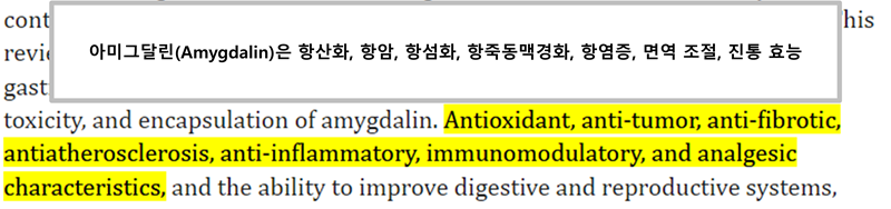 아미그달린 효능