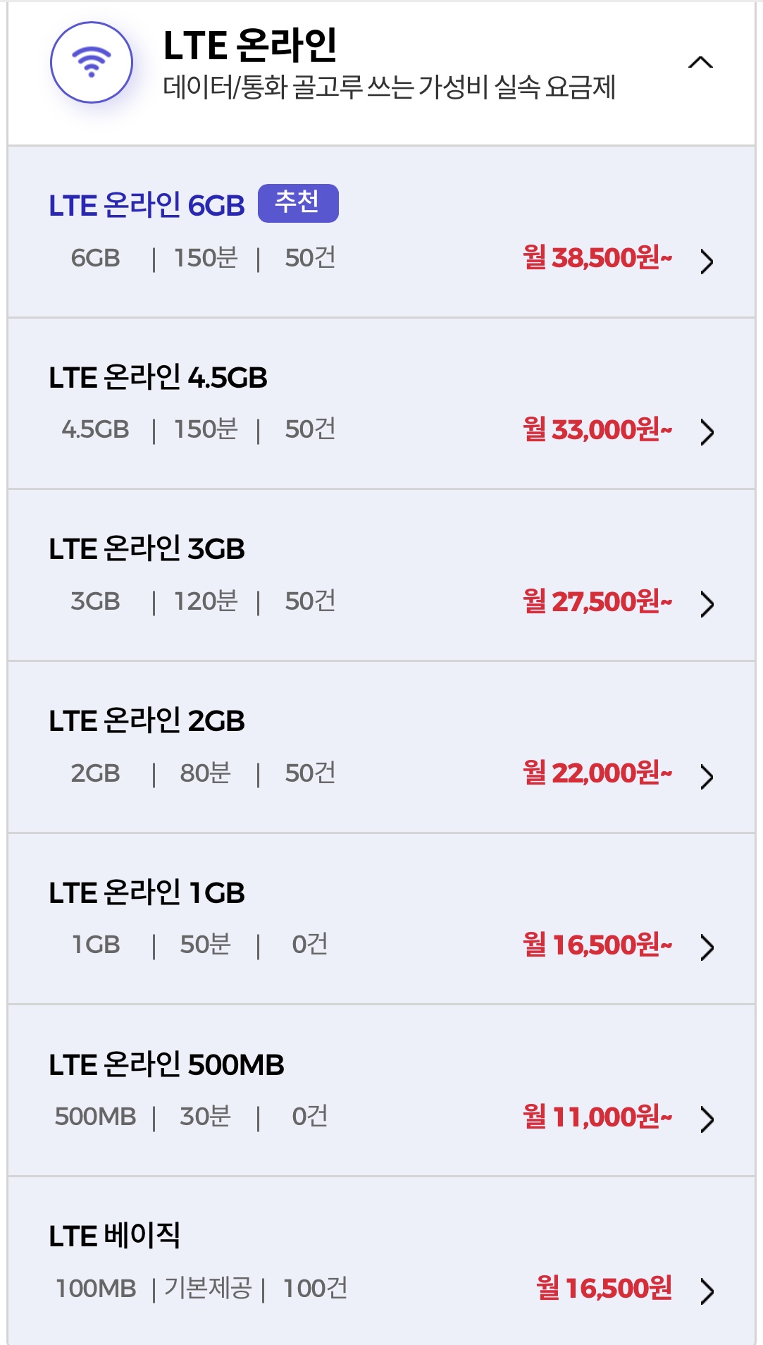 요금제2