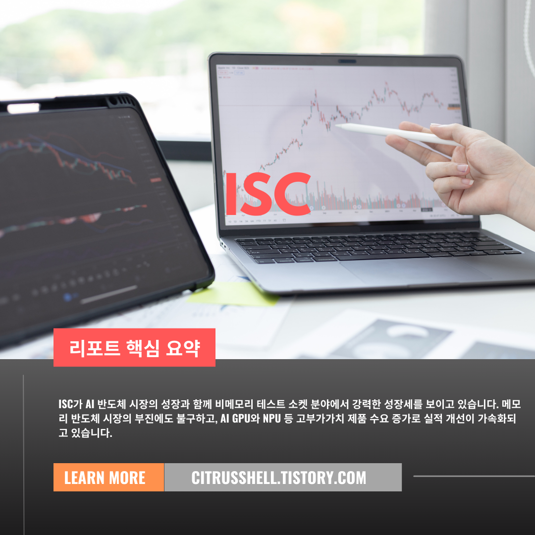 ISC : AI 시대의 반도체 테스트 소켓 리더, 본업의 놀라운 성장세에 주목하라