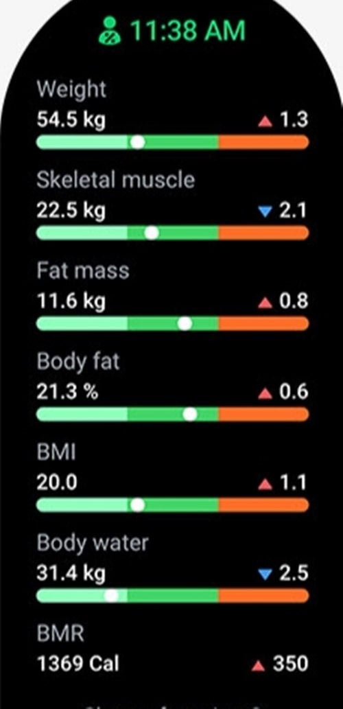 BMI 측정 목록 화면