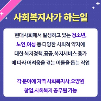 사회복지사 역할