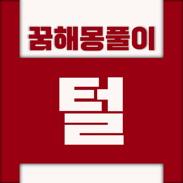  [꿈해몽풀이] 털 꿈해몽 모음