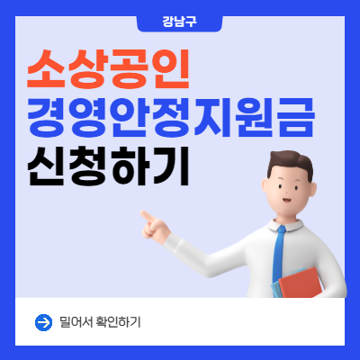  강남구 소상공인 경영안정지원금