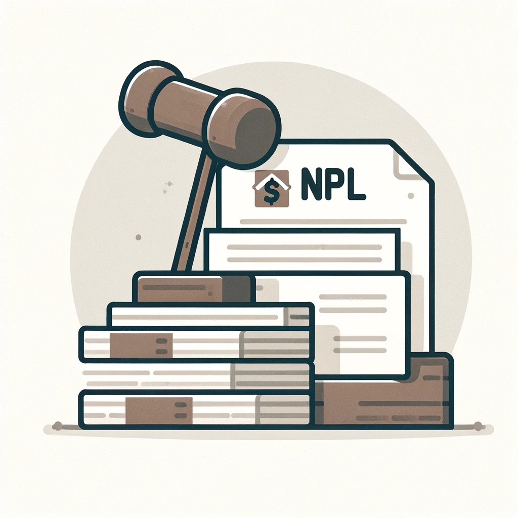 Auction Hammer and NPL Documents