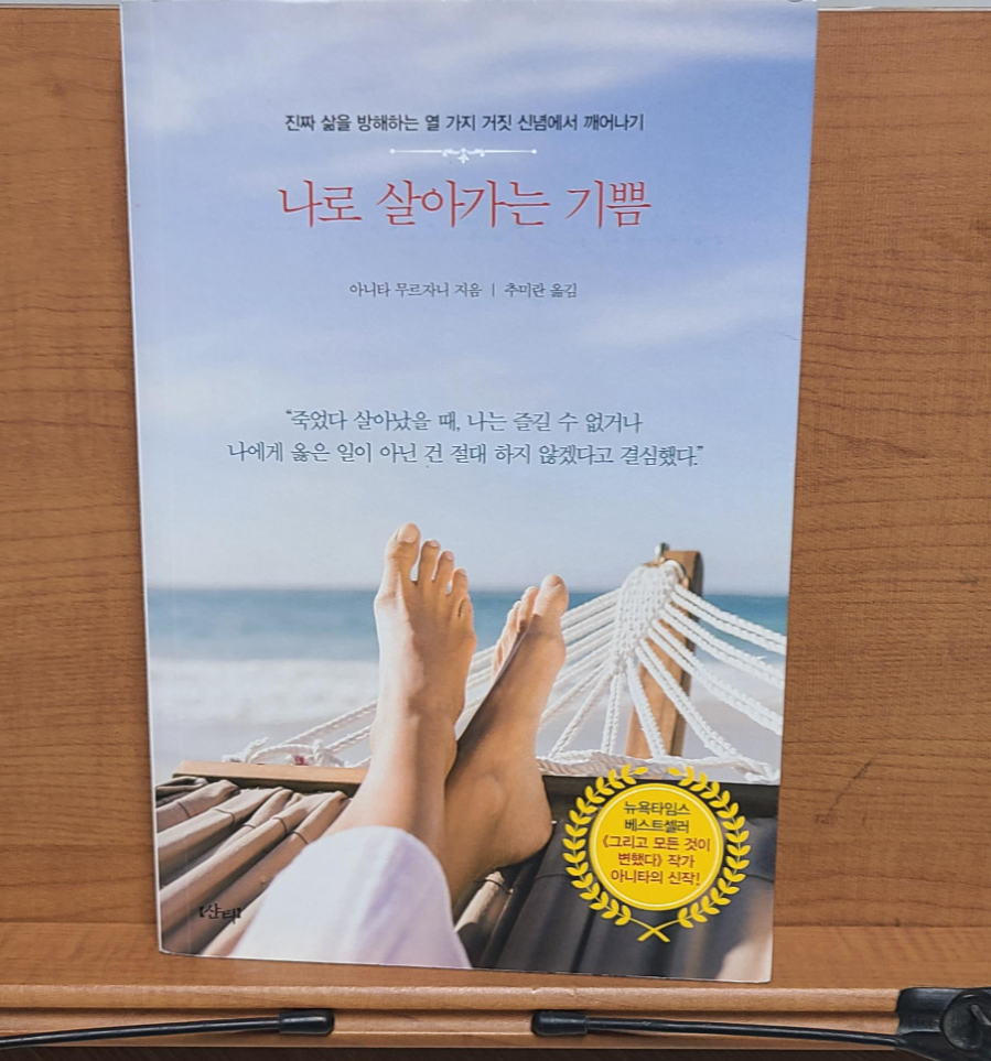  책 추천 나로 살아가는기쁨(아니타 무르자니)