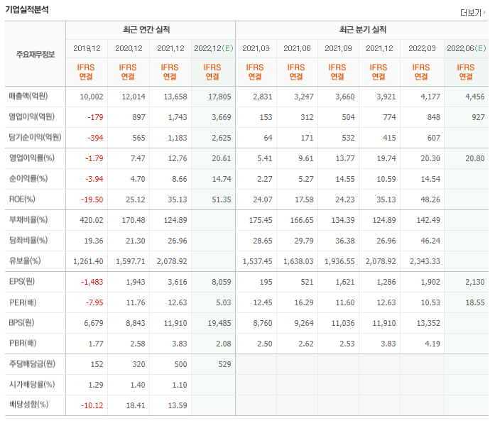 심텍 기업실적분석