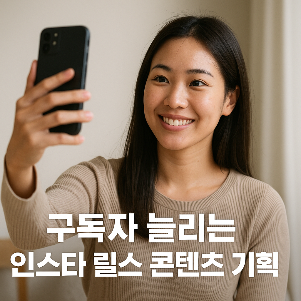 구독자 늘리는 인스타 릴스 콘텐츠 기획 전략