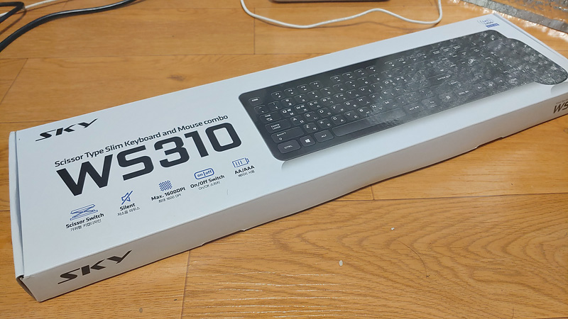  스카이디지탈 WS310 무선키보드마우스 추천 펜타그래프 키보드&슬림형 마우스 세트