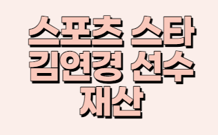  스포츠 슈퍼스타 김연경 선수의 재산(+연봉 커리어등)
