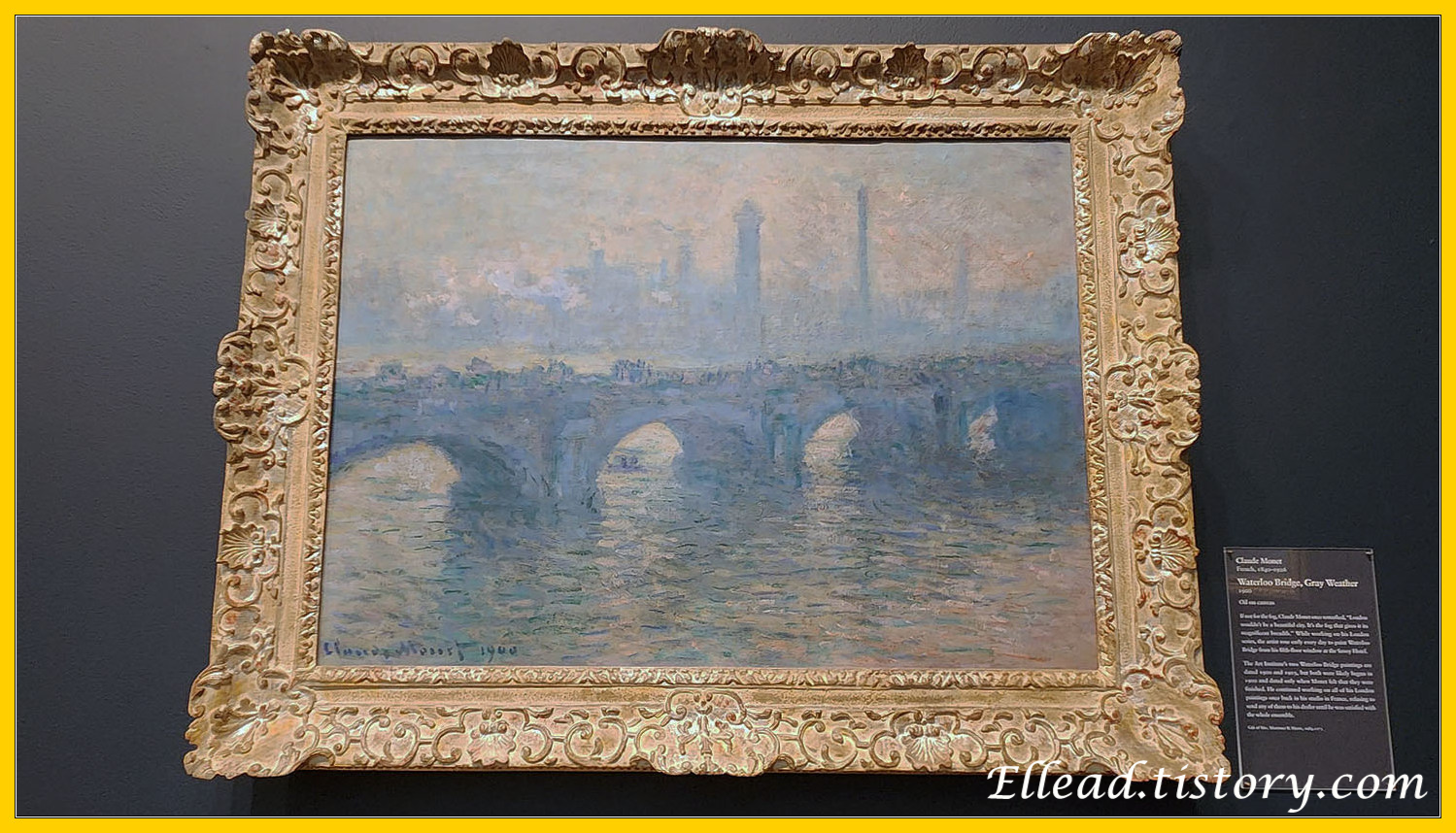 모네(Monet)&#44; Waterloo Bridge&#44; Gray Weather 1