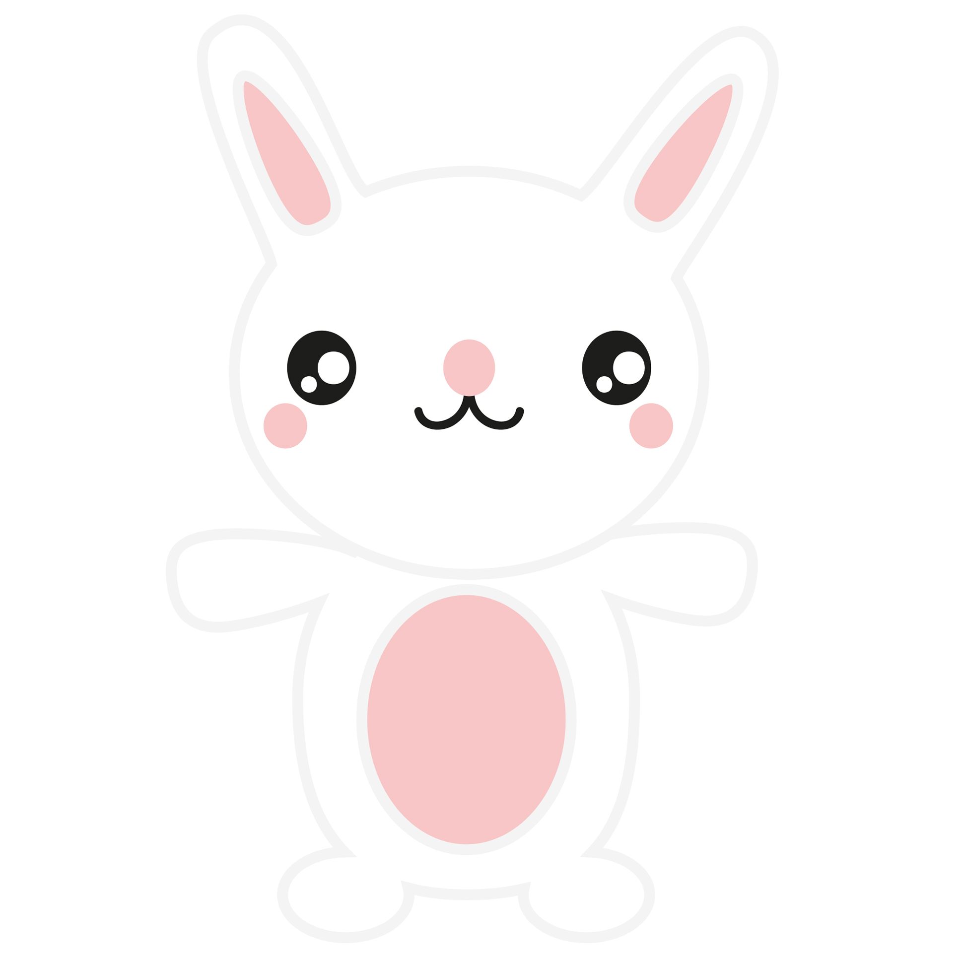 예쁜 토끼캐릭터 이미지 색칠하기 도안 및 귀여운 토끼그림 그리기