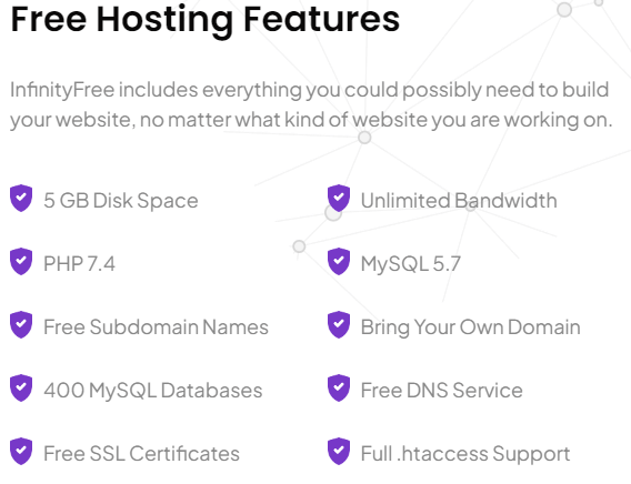 infinity-freehosting-features