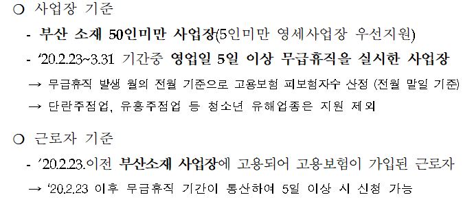 무급휴가 정부지원금 저소득근로자 재난지원금