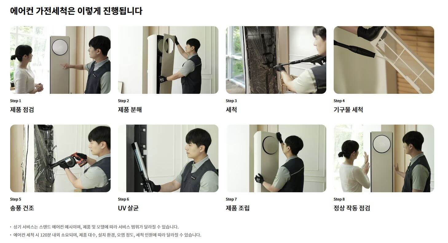 엘지 에어컨 세척 방법에 대한 사진