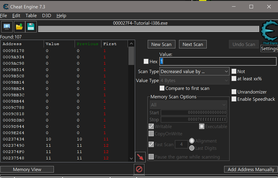 [CE] 게임 메모리 해킹: 치트 엔진(Cheat Engine) 튜토리얼 3단계 해결하기 (Game Memory Hacking ...