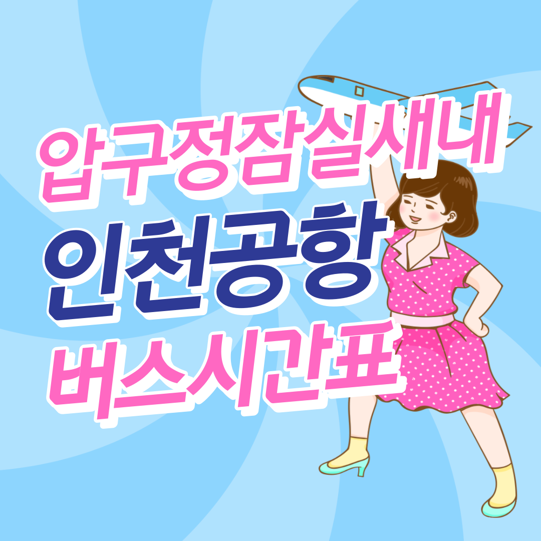 압구정, 잠실새내에서 인천공항 버스 썸네일