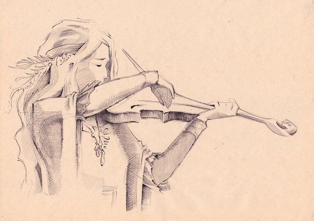 바이올린을 연주하는 소녀
