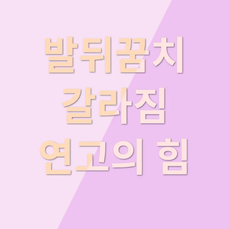 발뒤꿈치 갈라짐 개선_1