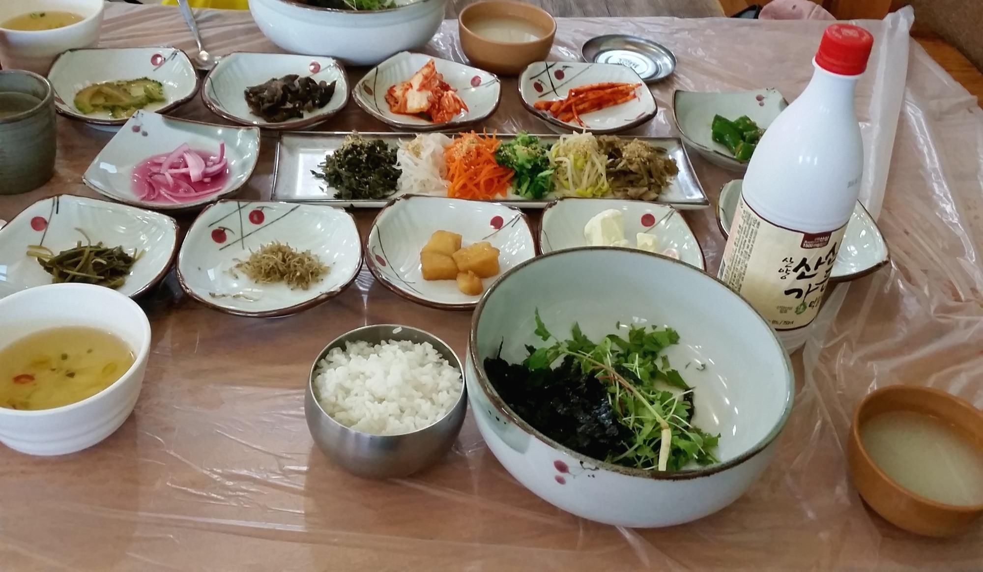 산삼 비빔밥과 막걸리