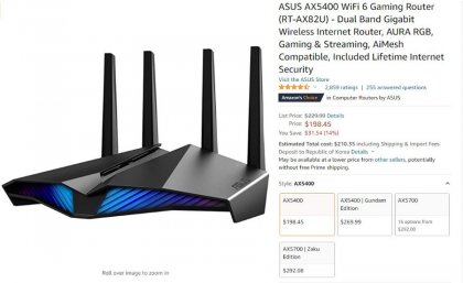 극강의 가성비 Wi-Fi 6 공유기 : ASUS RT-AX56U 일본제품 구입기 극강의 가성비 Wi-Fi 6 공유기 : Asus Rt-Ax56U 일본제품 구입기