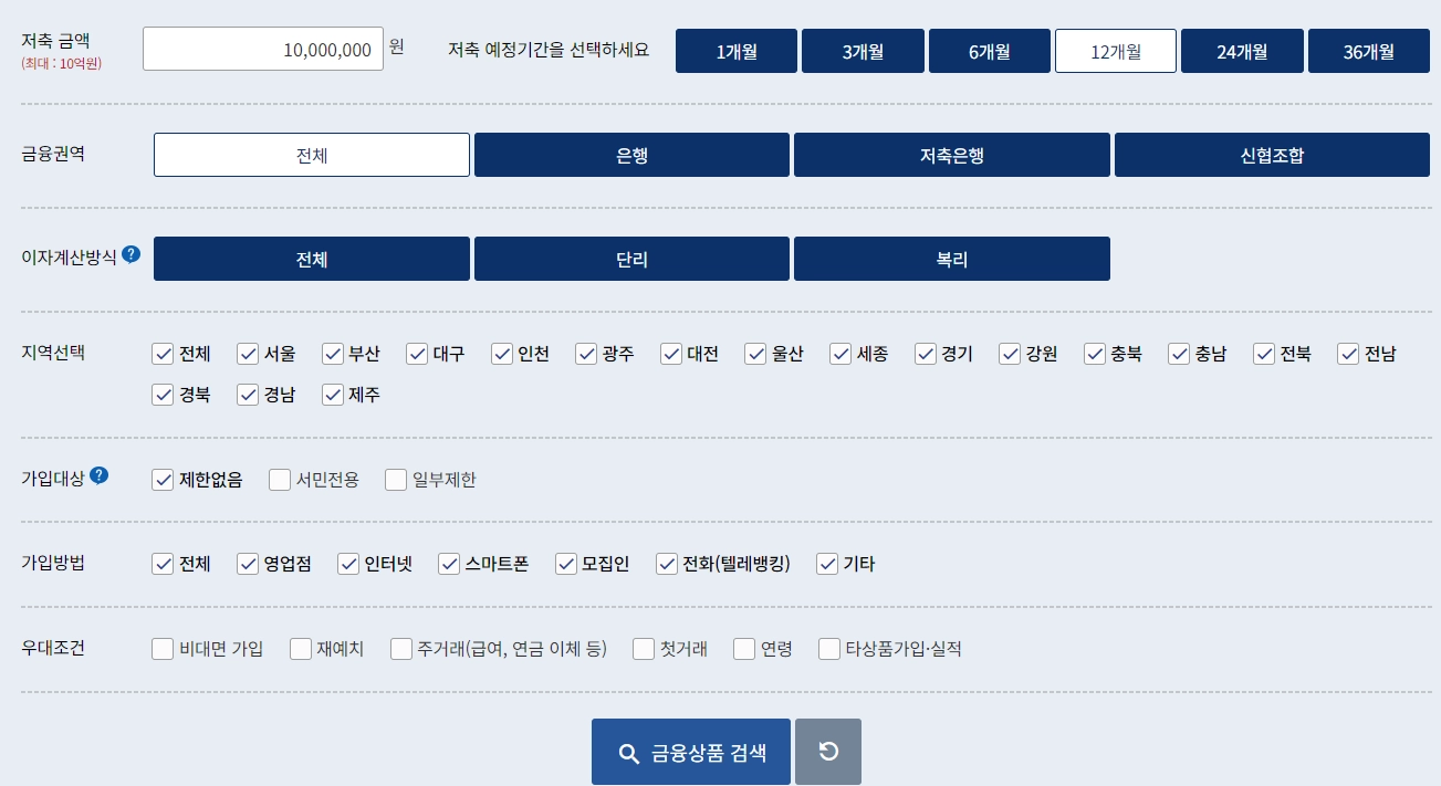정기예금-금리비교