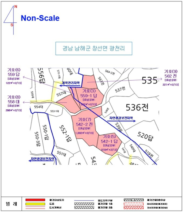 진주지원2022타경34496 지 적 개 황 도