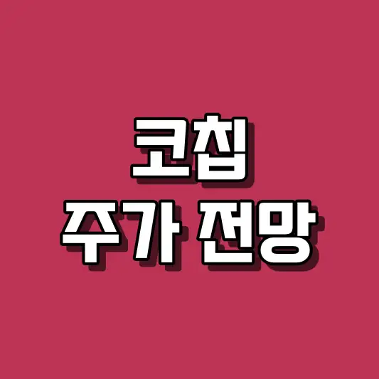 코칩 주가 전망