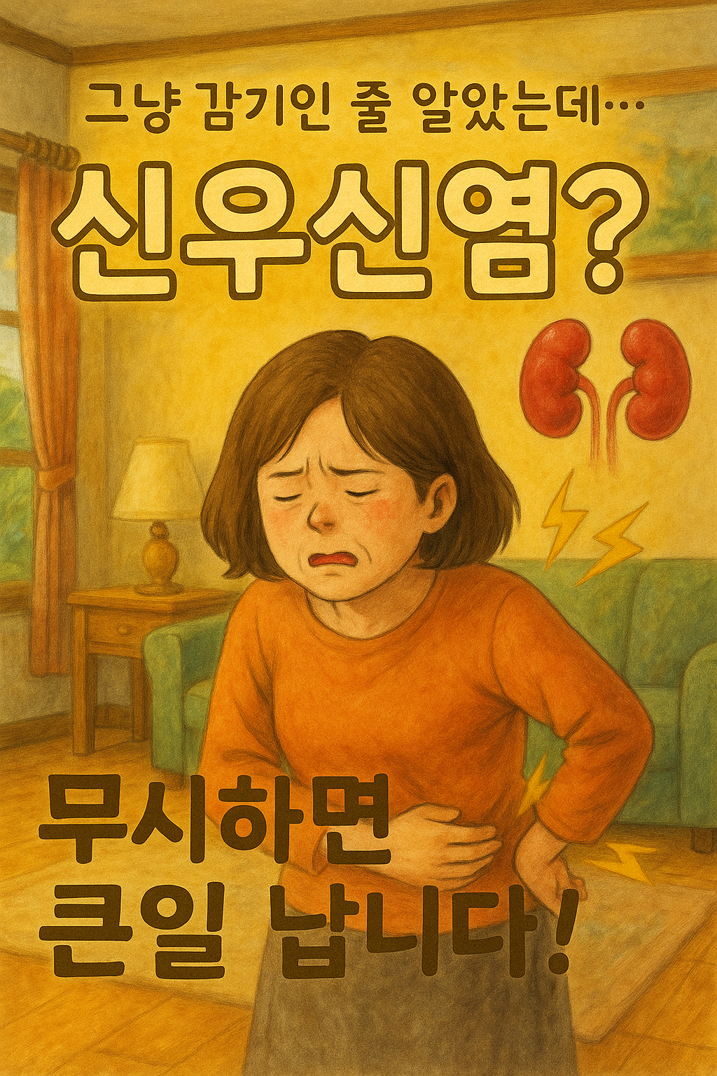“등이 찌릿하고 열이 나요”… 신우신염, 그냥 넘기면 큰일 납니다!