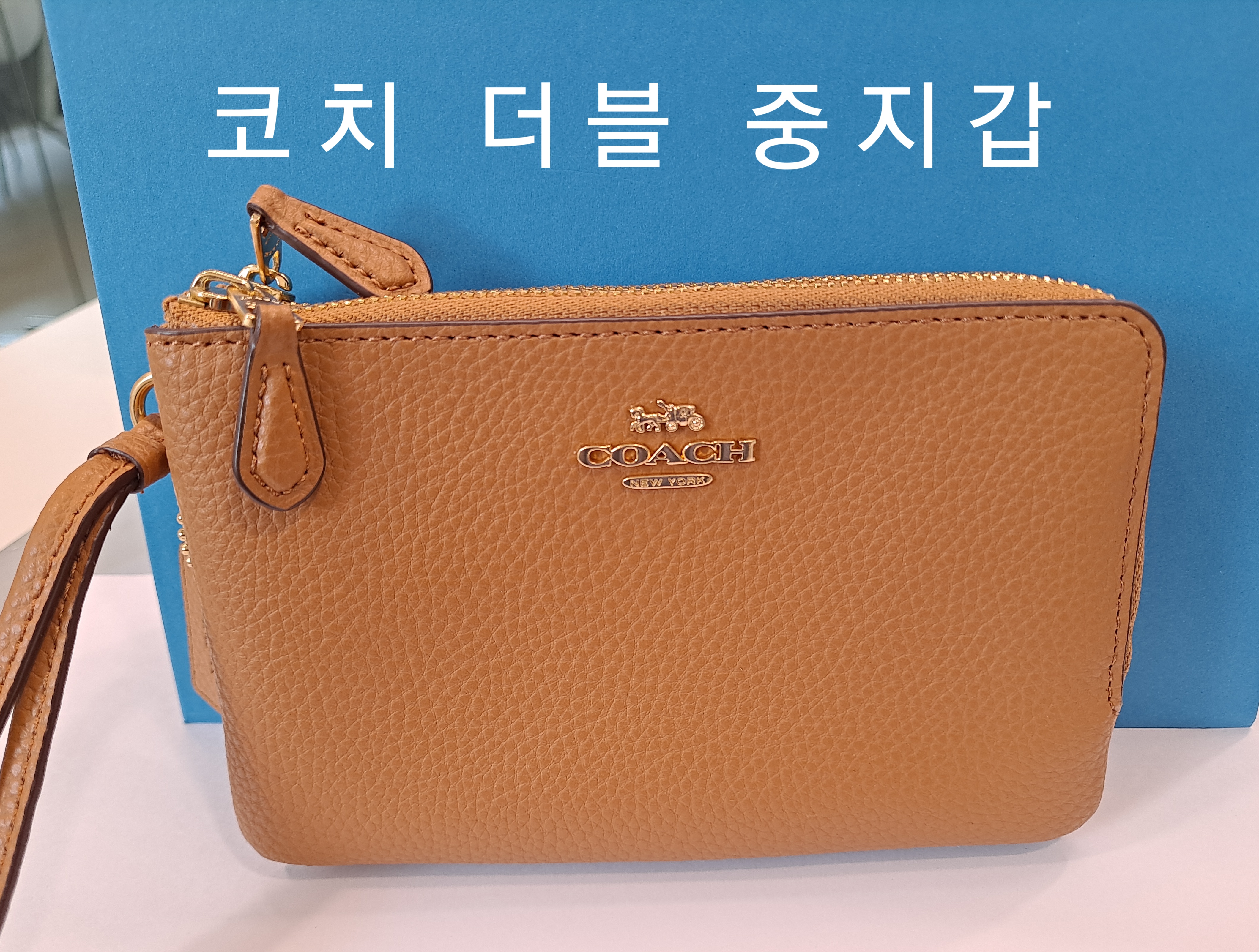 코치 더블 중지갑/더블코너짚위슬렛손목지갑 후기