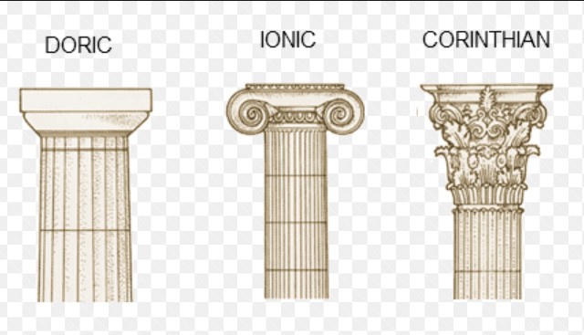 그리스 건물의 세가지 기둥 양식