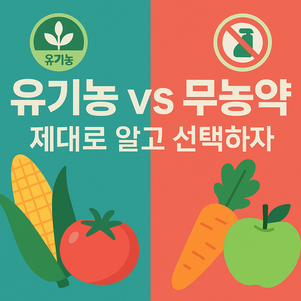 유기농과 무농약, 어떤 차이가 있을까요? 우리 가족의 건강을 위한 올바른 식재료 선택법을 정리해드립니다.