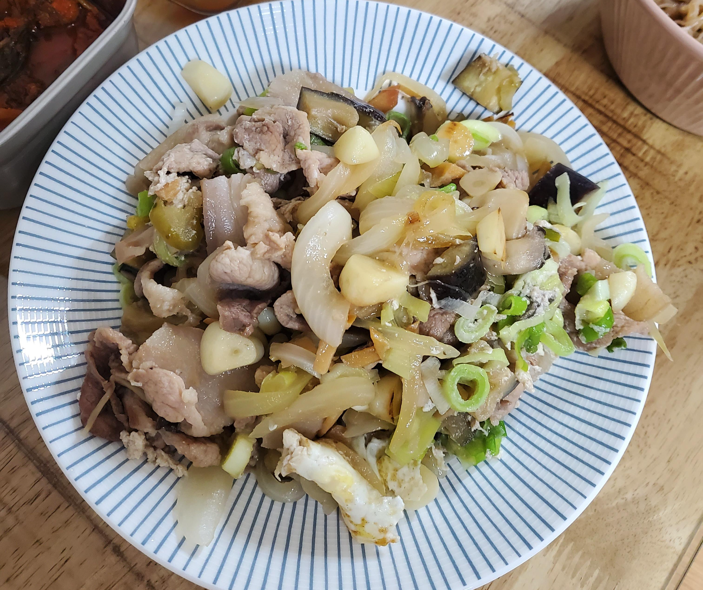 쇼가야끼-돼지고기-완성