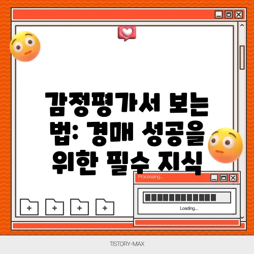 감정평가서 보는 법: 경매 성공을 위한 필수 지식