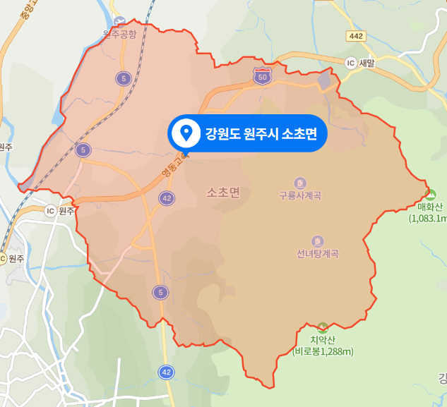  2021년 3월 - 강원도 원주시 소초면 치악로 우체국 소포 배달 1t트럭, 승용차 정면 충돌사고