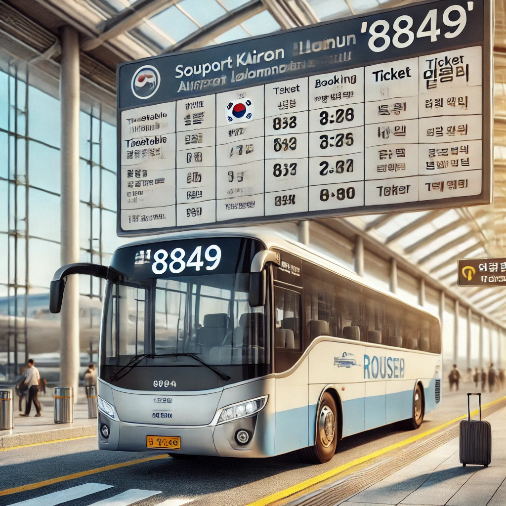 8849번 공항버스 시간표, 공항버스 8849 예매 1