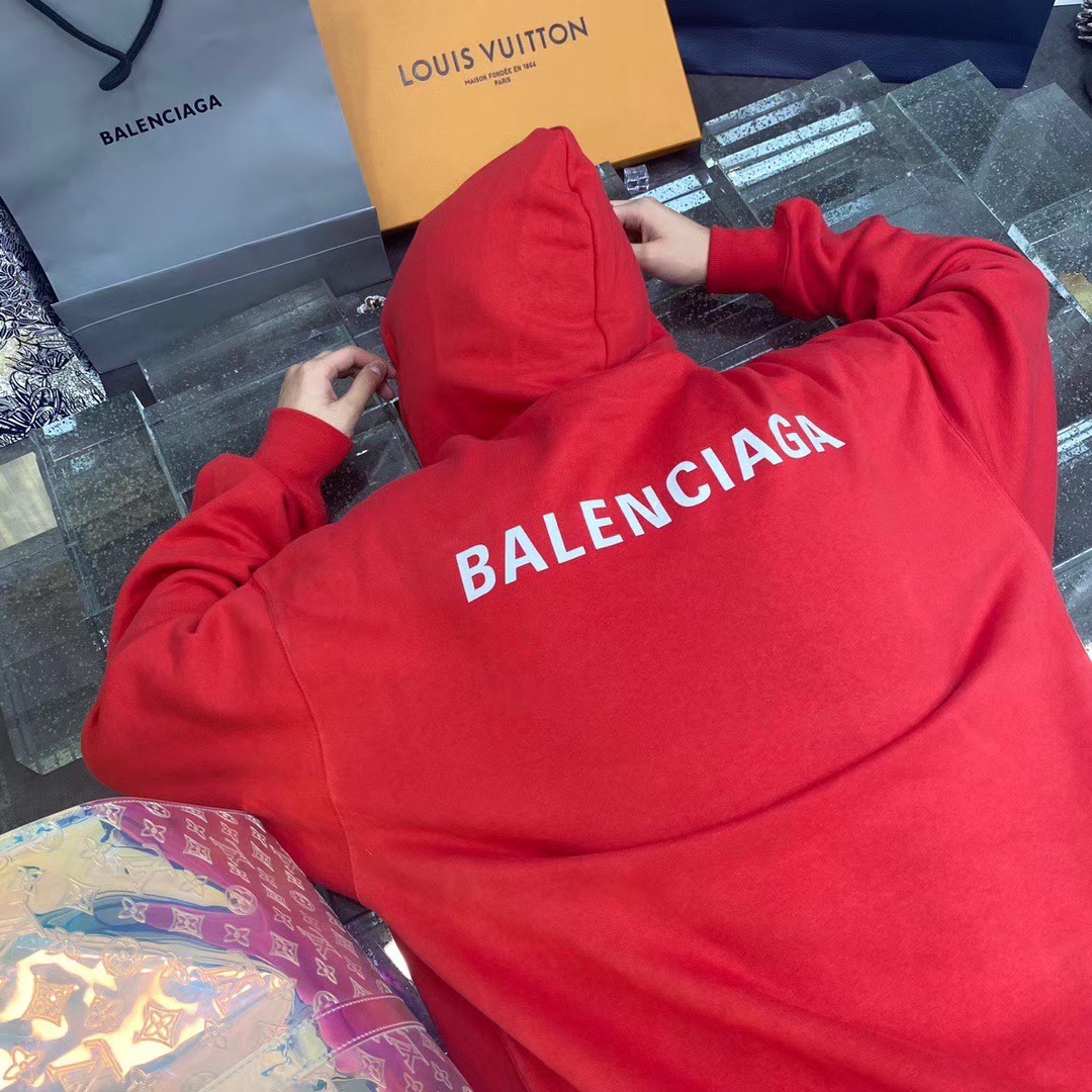  [BALENCIAGA] 발렌시이가 로고 스웨트 셔츠 후드 티셔츠 600583 TIV84 1000 (3 COLOR)