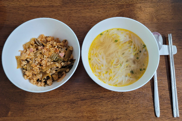 저녁 식사가 준비되었다