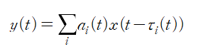  Input/Output model of wireless channel