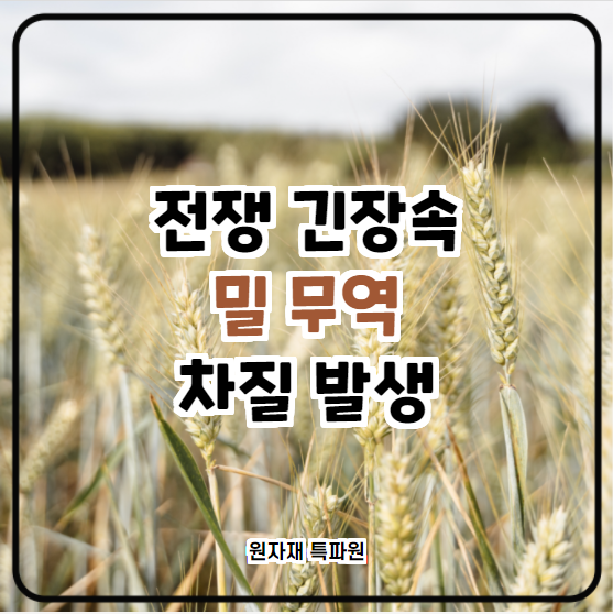  [국제농산물] 전쟁 긴장속 밀 무역 차질 발생