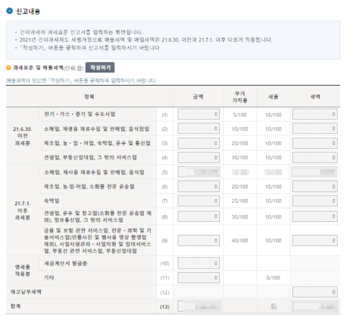 홈택스 부가세 신고