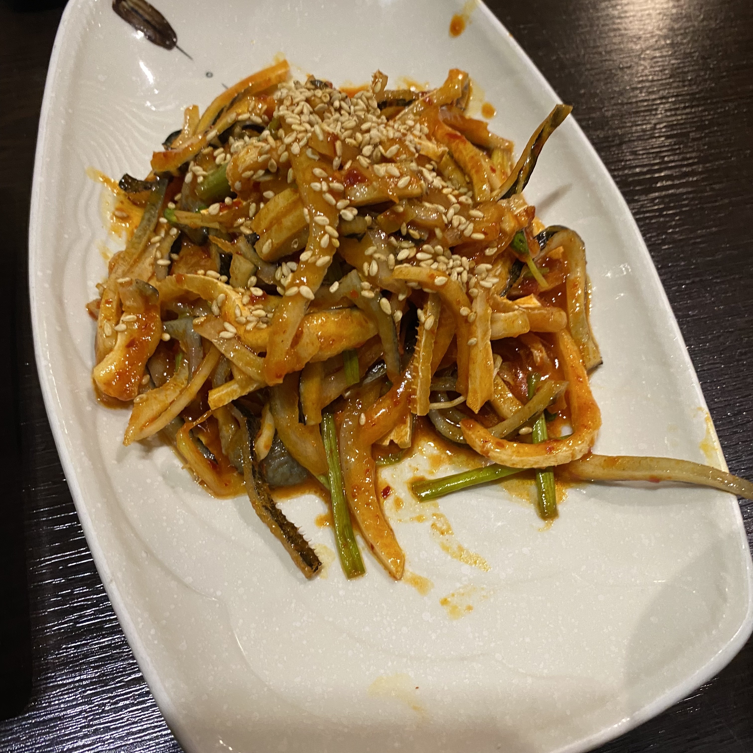 복껍질무침