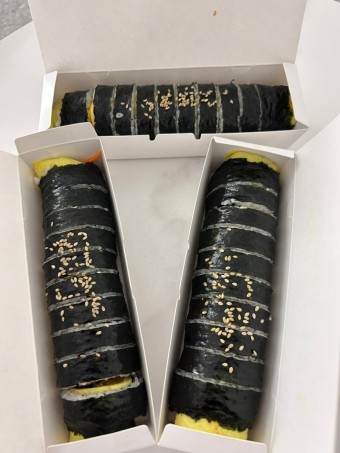 달걀김밥 매콤오징어김밥