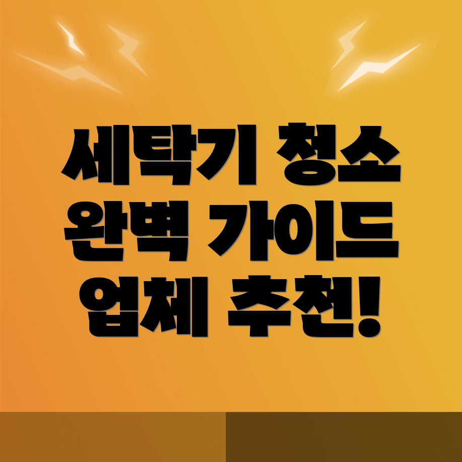 세탁기 청소