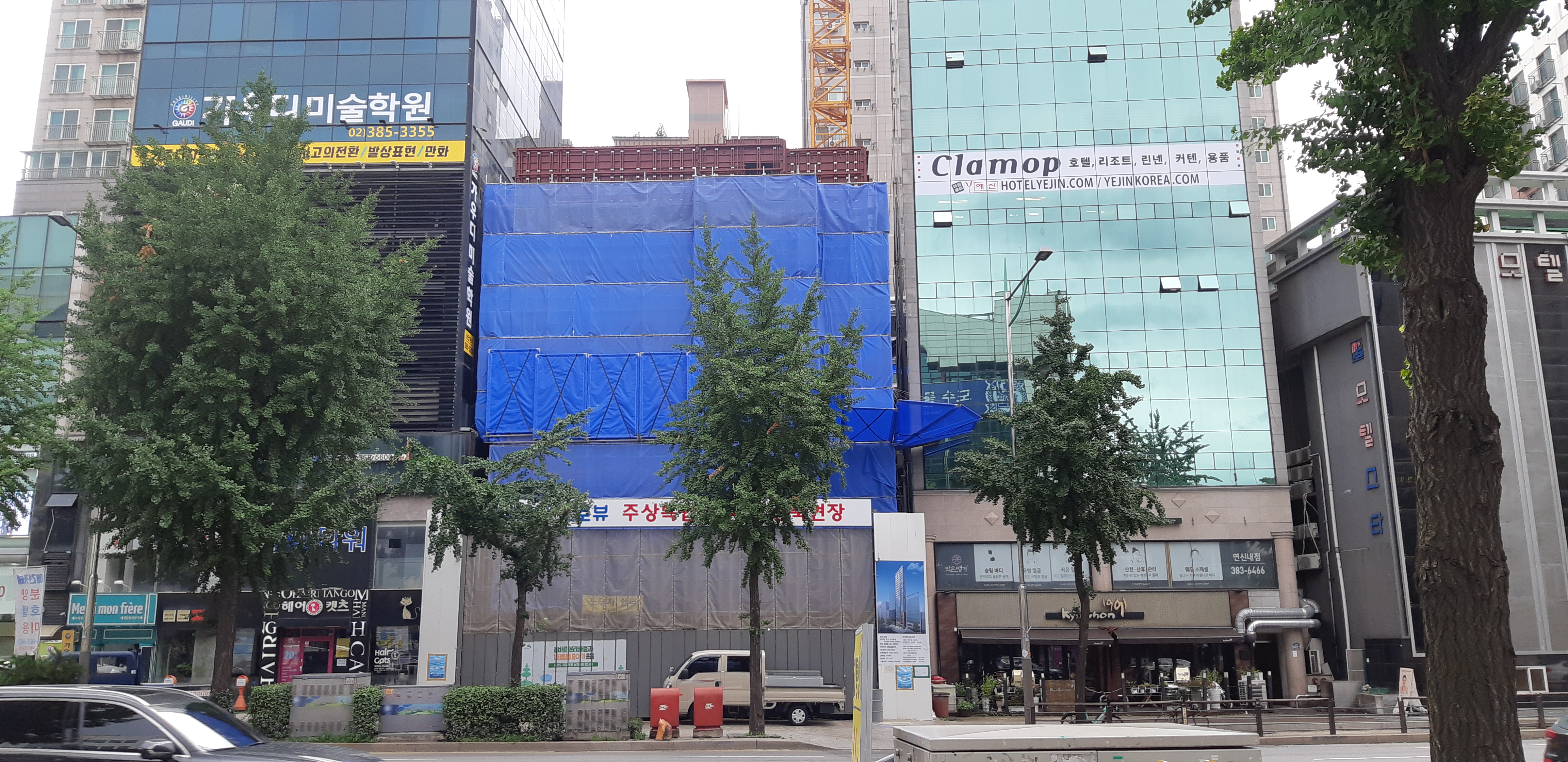  은평구 연신내역 건물 공사 현장 사진 079 효민아크로뷰 주상복합 아파트 신축현장 (korean construction)